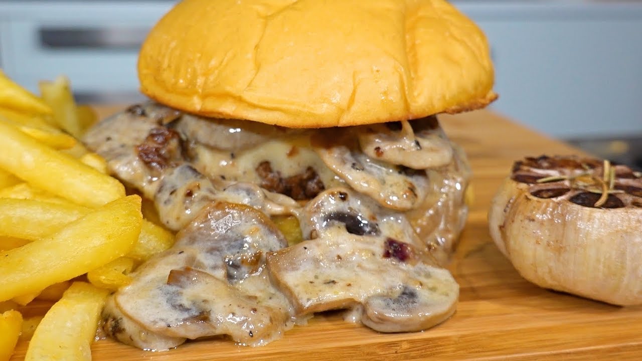 بركر لحم بلمشروم