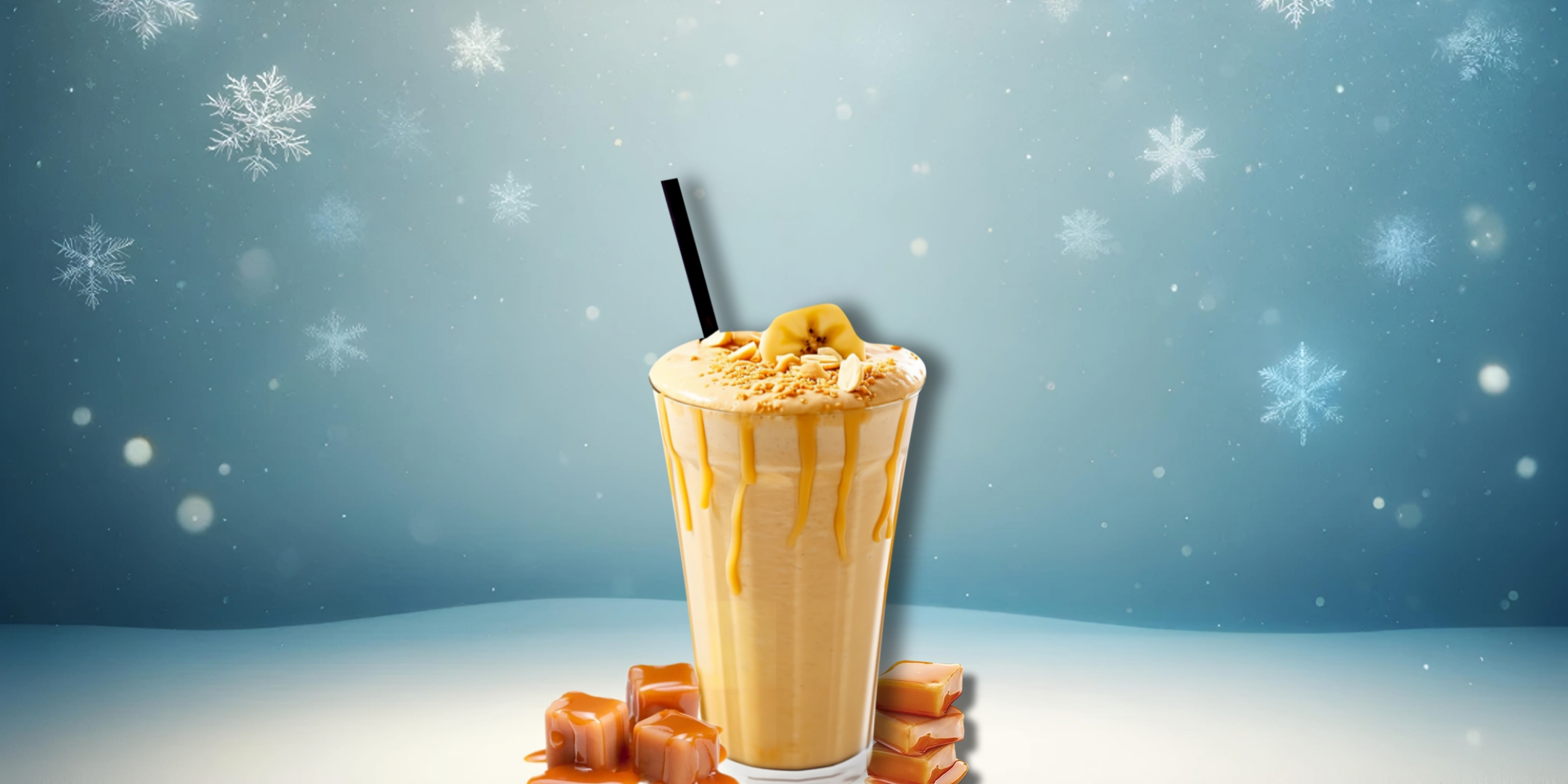  شیر مۆز کەرامێل  | حليب و موز بالكراميل