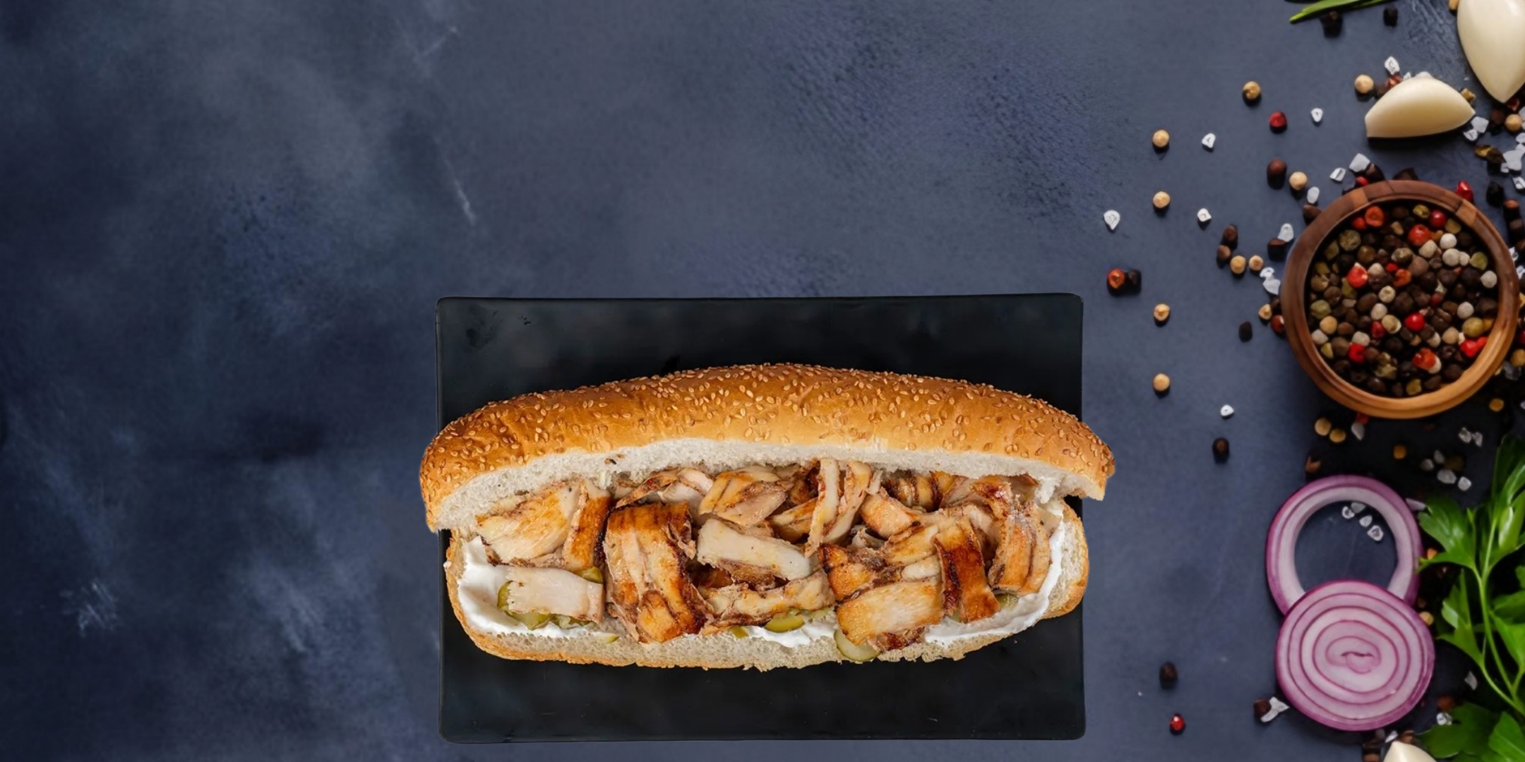 مریشک سەمون تورکی  | ساندويتش دجاج